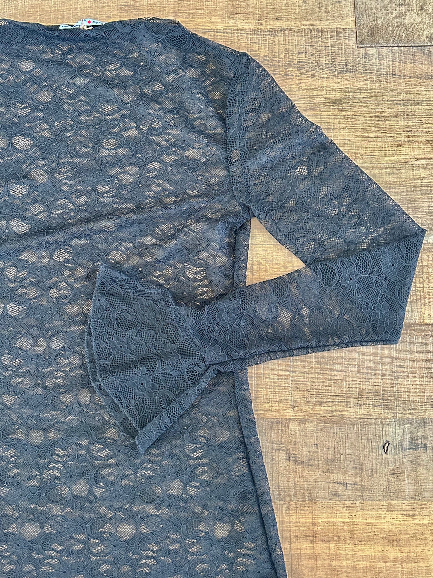 Lace top - zwart