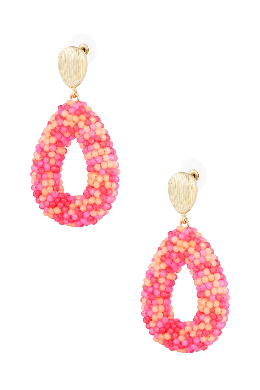 Discodip oorbel - roze