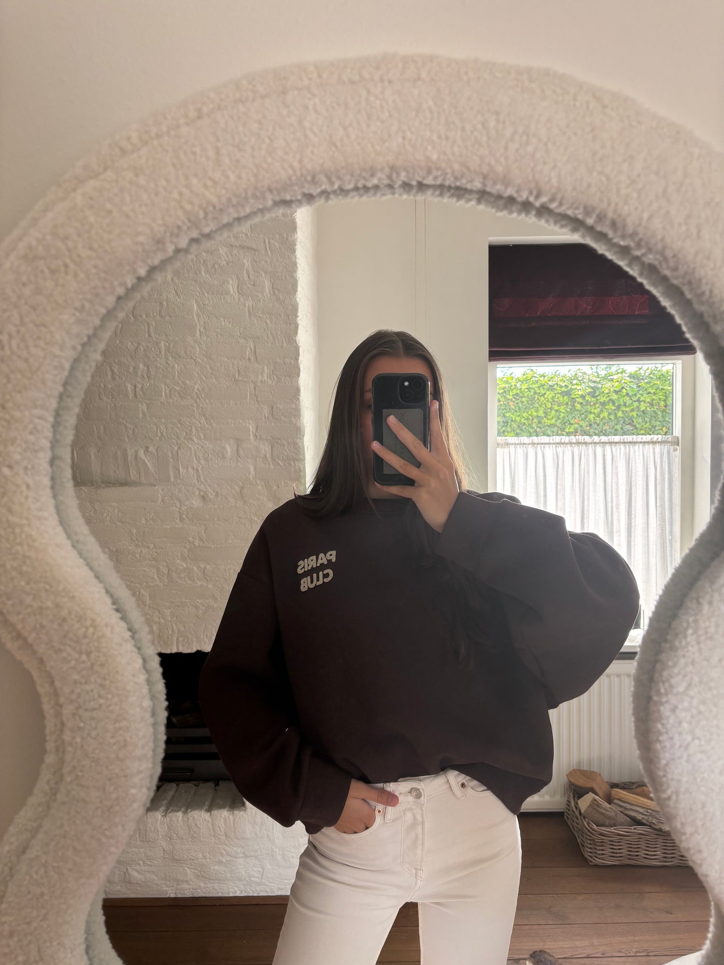 Paris club sweater - bruin