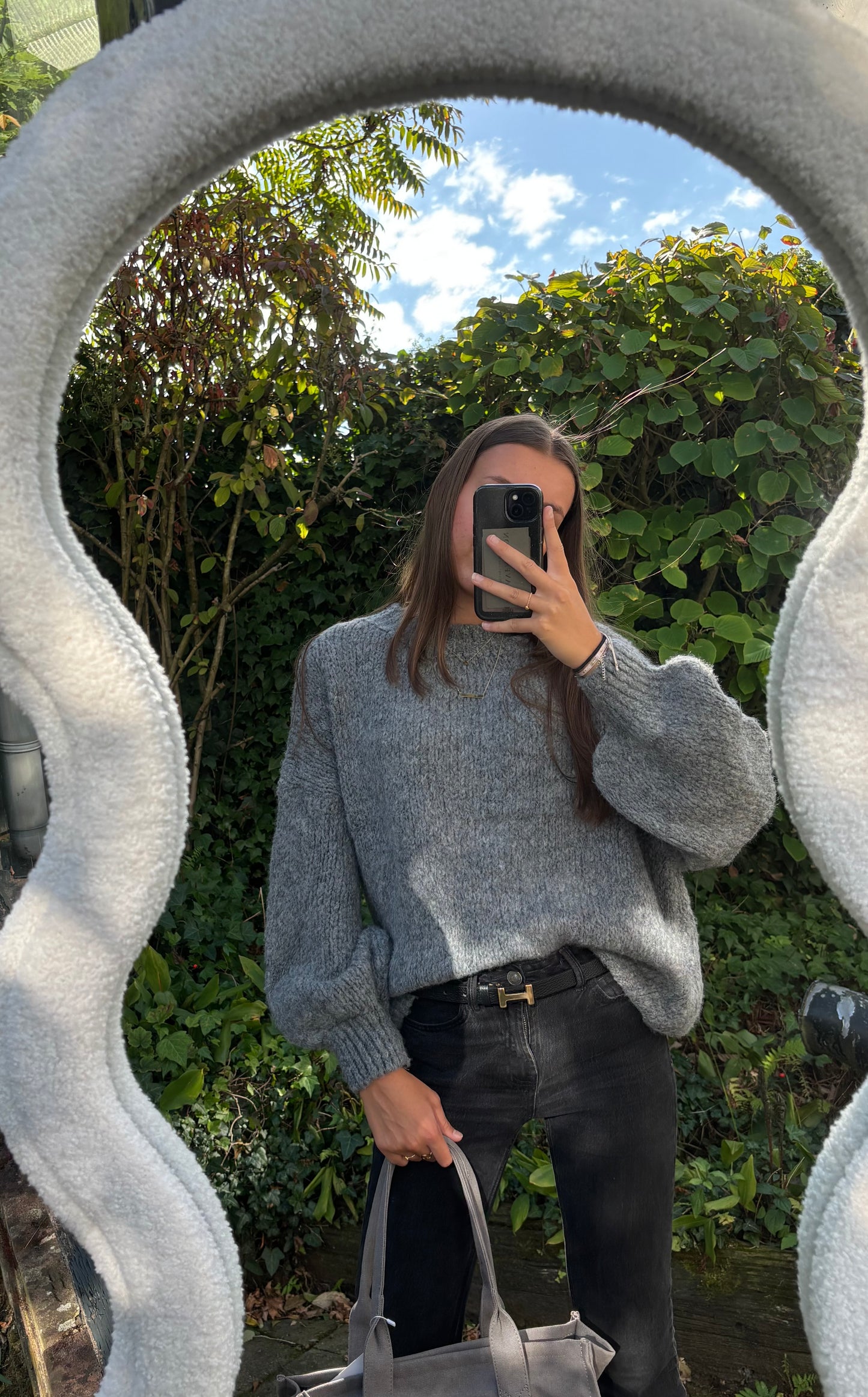 Zara comfy knit - donkergrijs