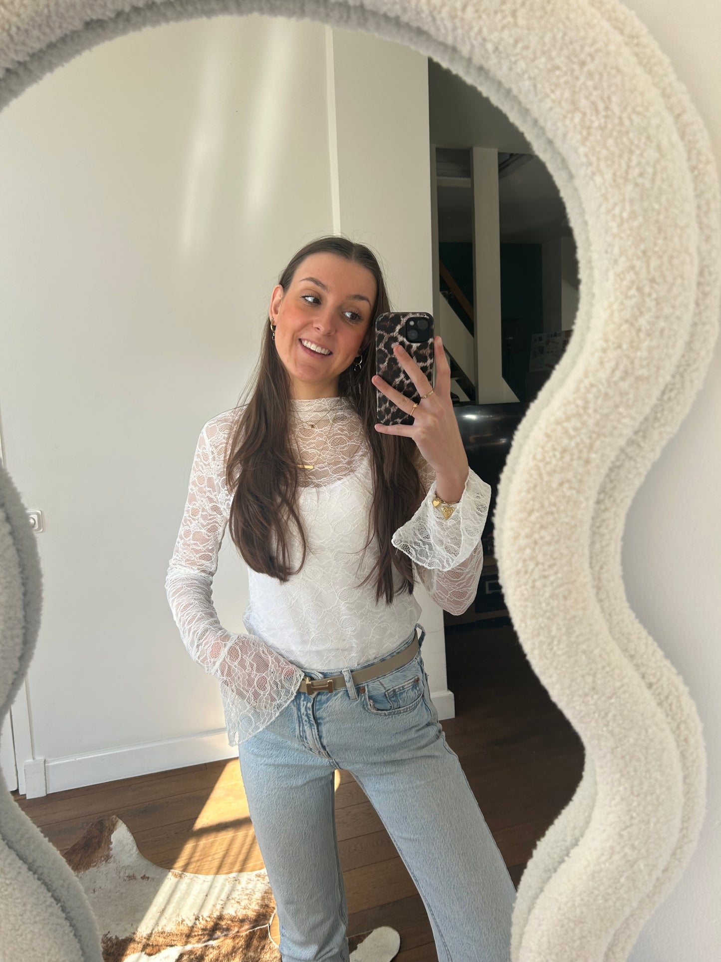 Lace top - ecru