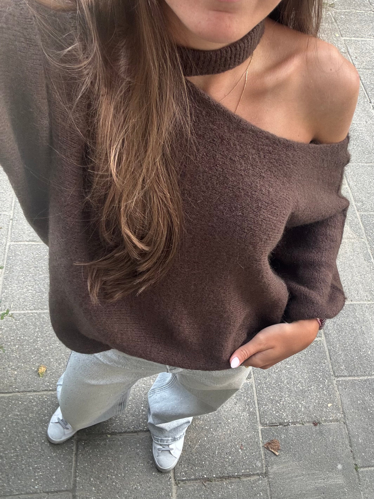 Trui halter - bruin
