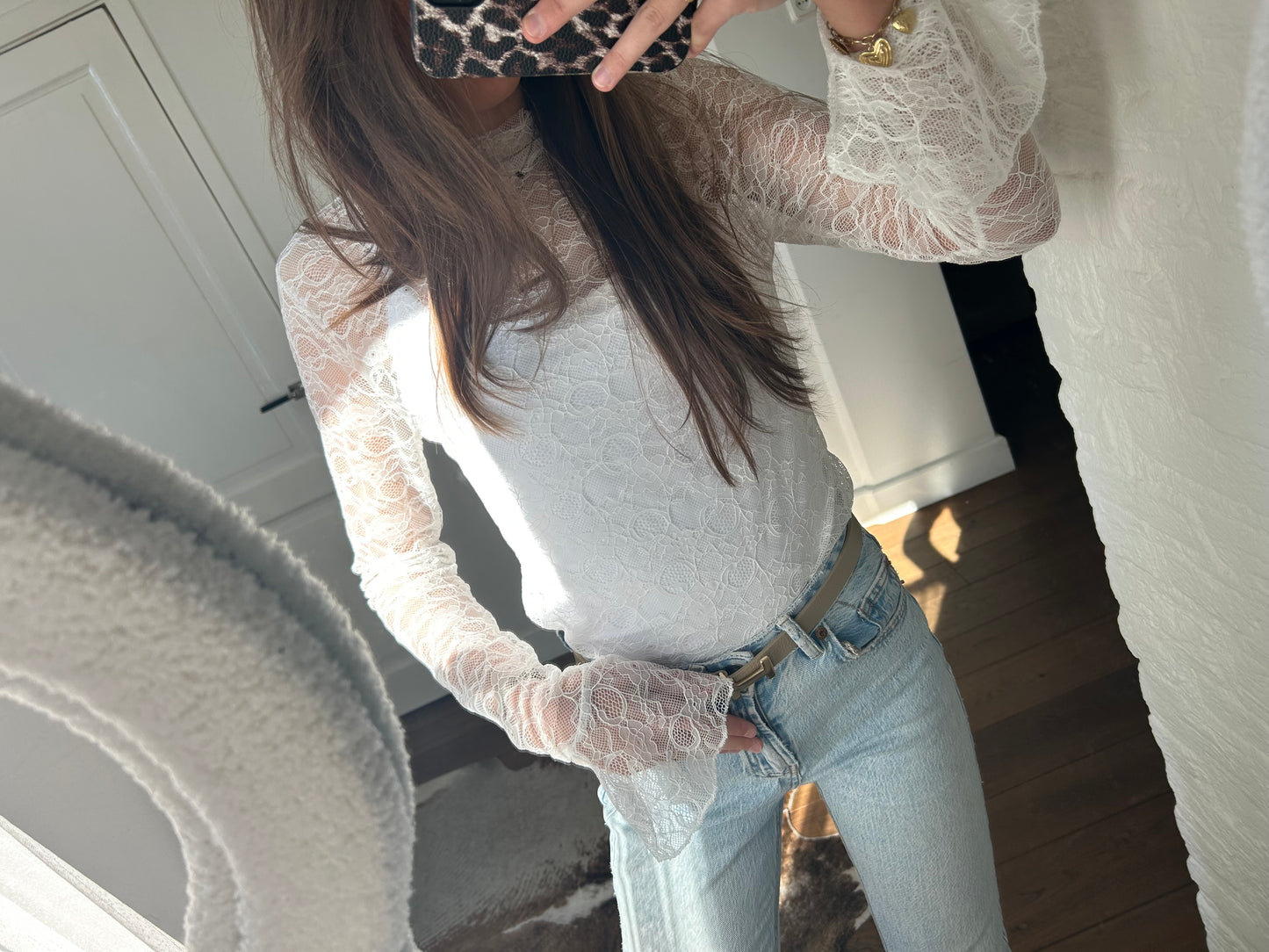 Lace top - ecru
