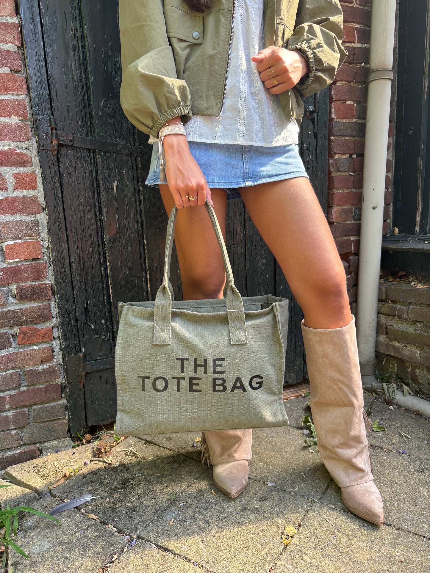 Tote Bag Shopper - olijfgroen
