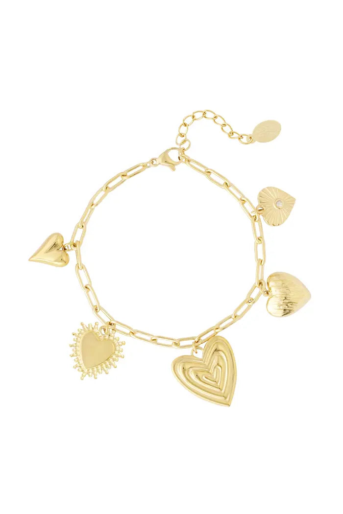 Hoe geweldig is onze charm collectie? We hebben tal van matching armbanden en kettingen met leuke bedels. Het materiaal van de sieraden is stainless steel.