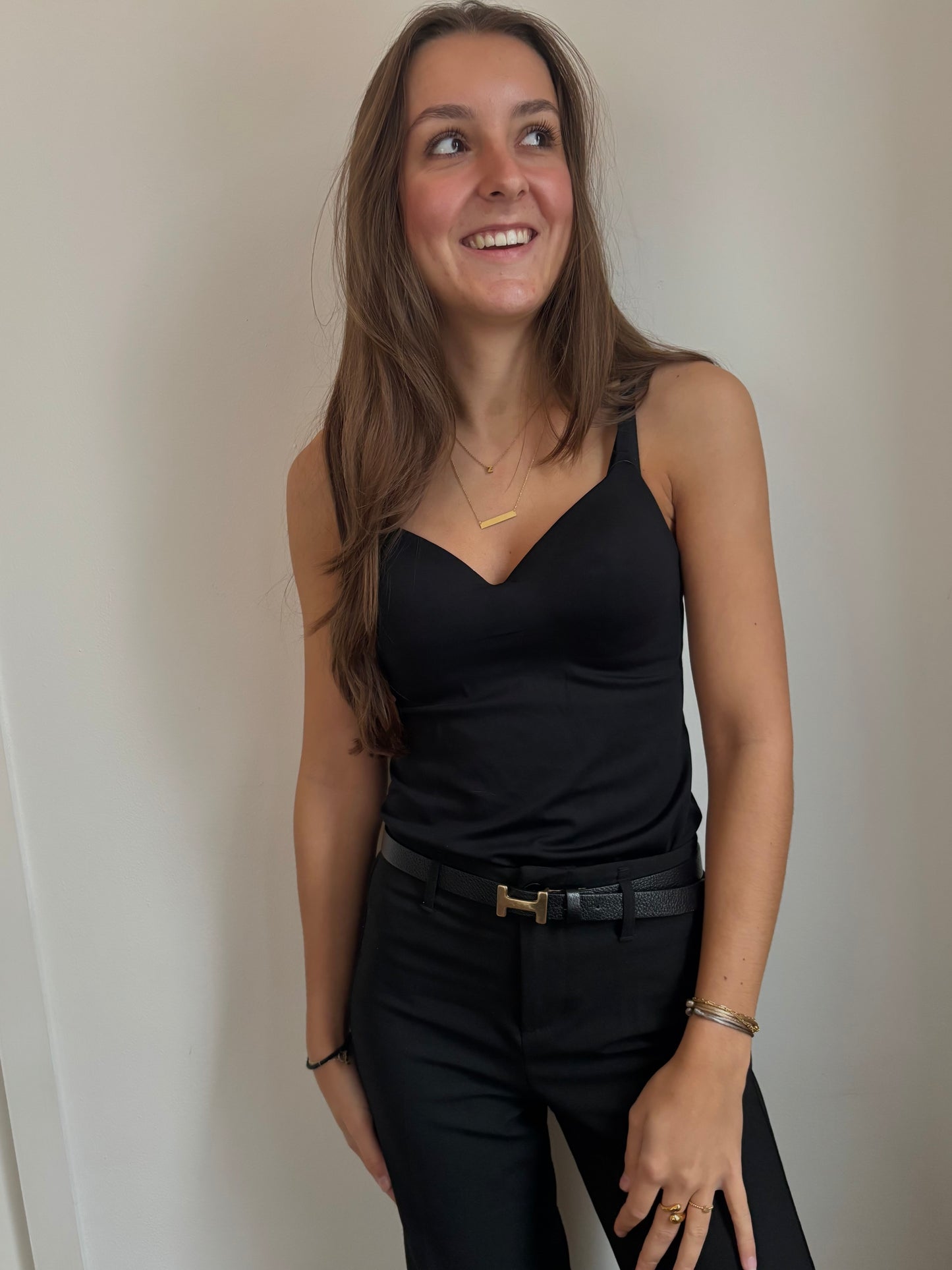 Seamless top - zwart