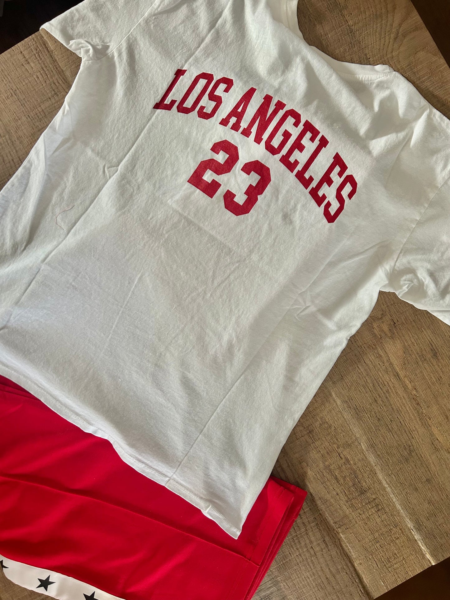 T-shirt Los Angeles - wit