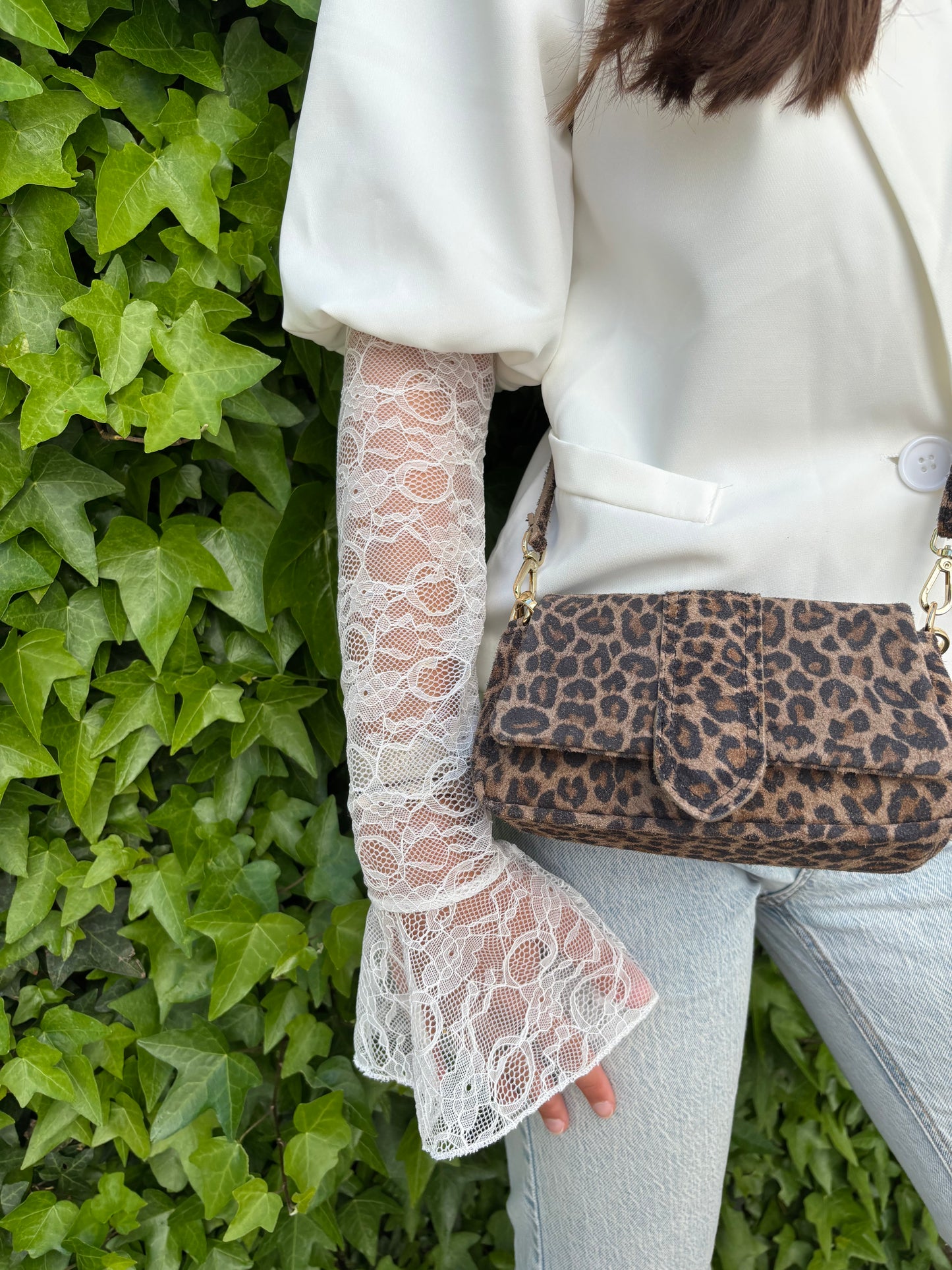 Blazer pofmouw - ecru