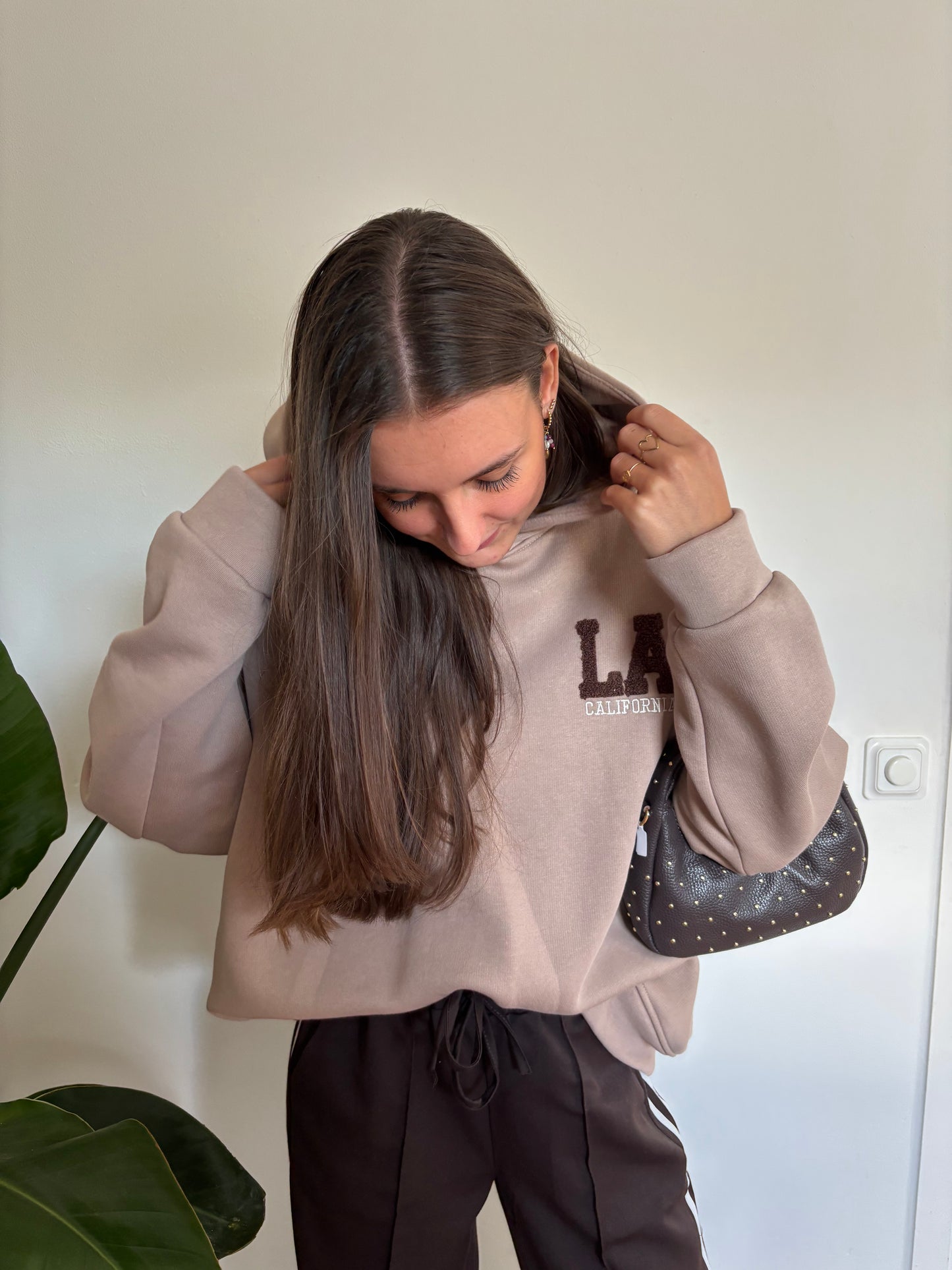 LA hoodie - taupe