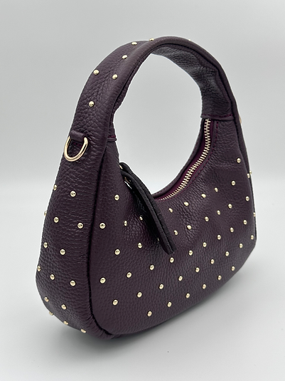 Tas studs - bordeaux rood