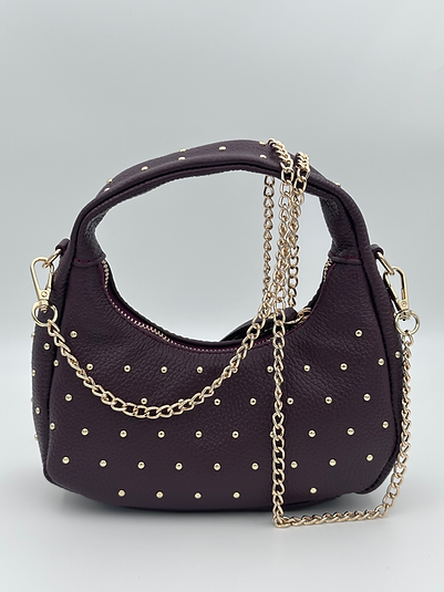 Tas studs - bordeaux rood