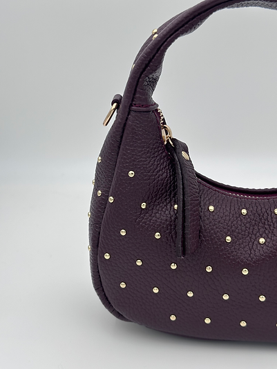 Tas studs - bordeaux rood