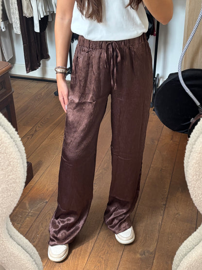 Flowy pants - donkerbruin
