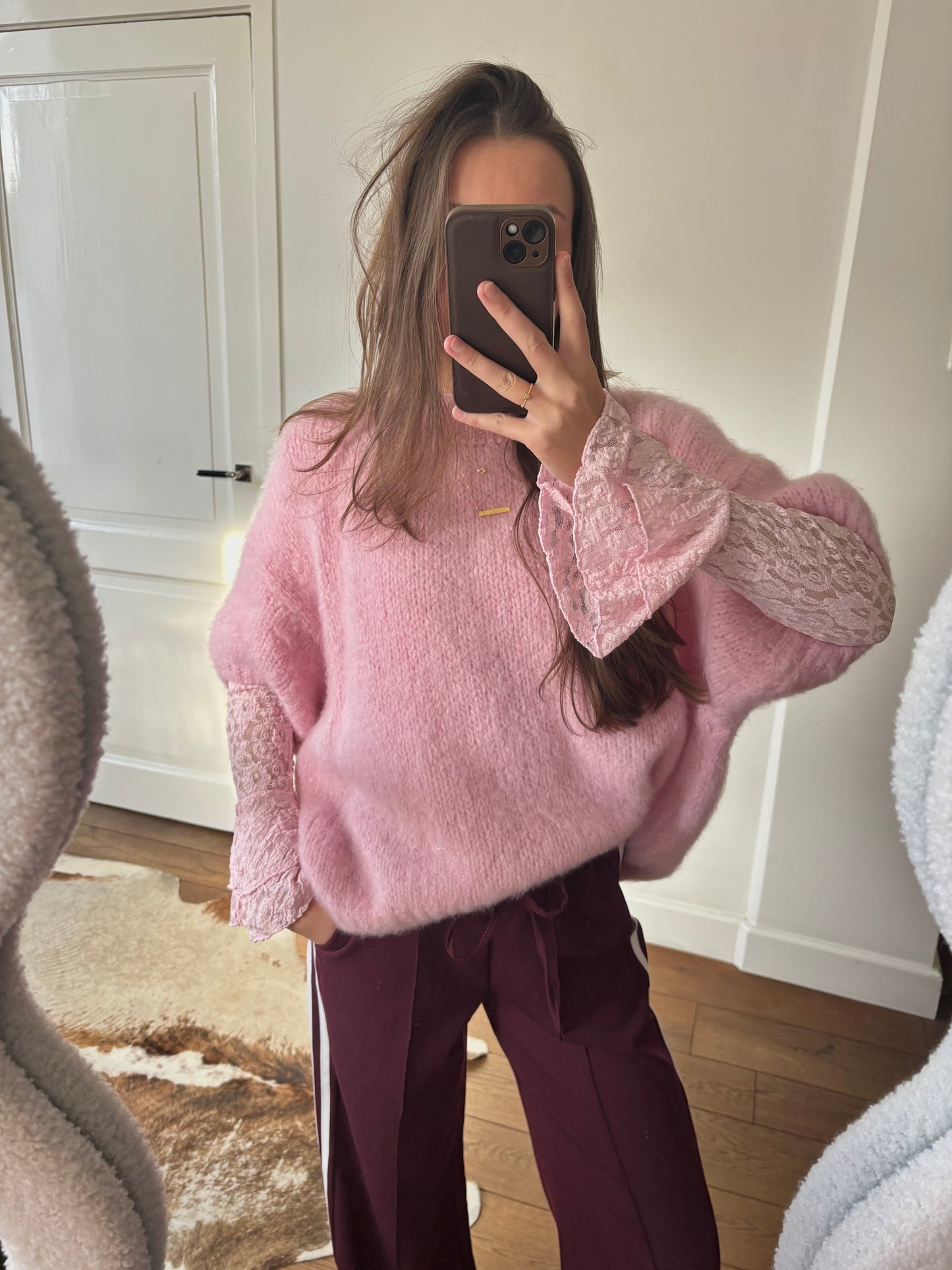 Ambika comfy knit - roze