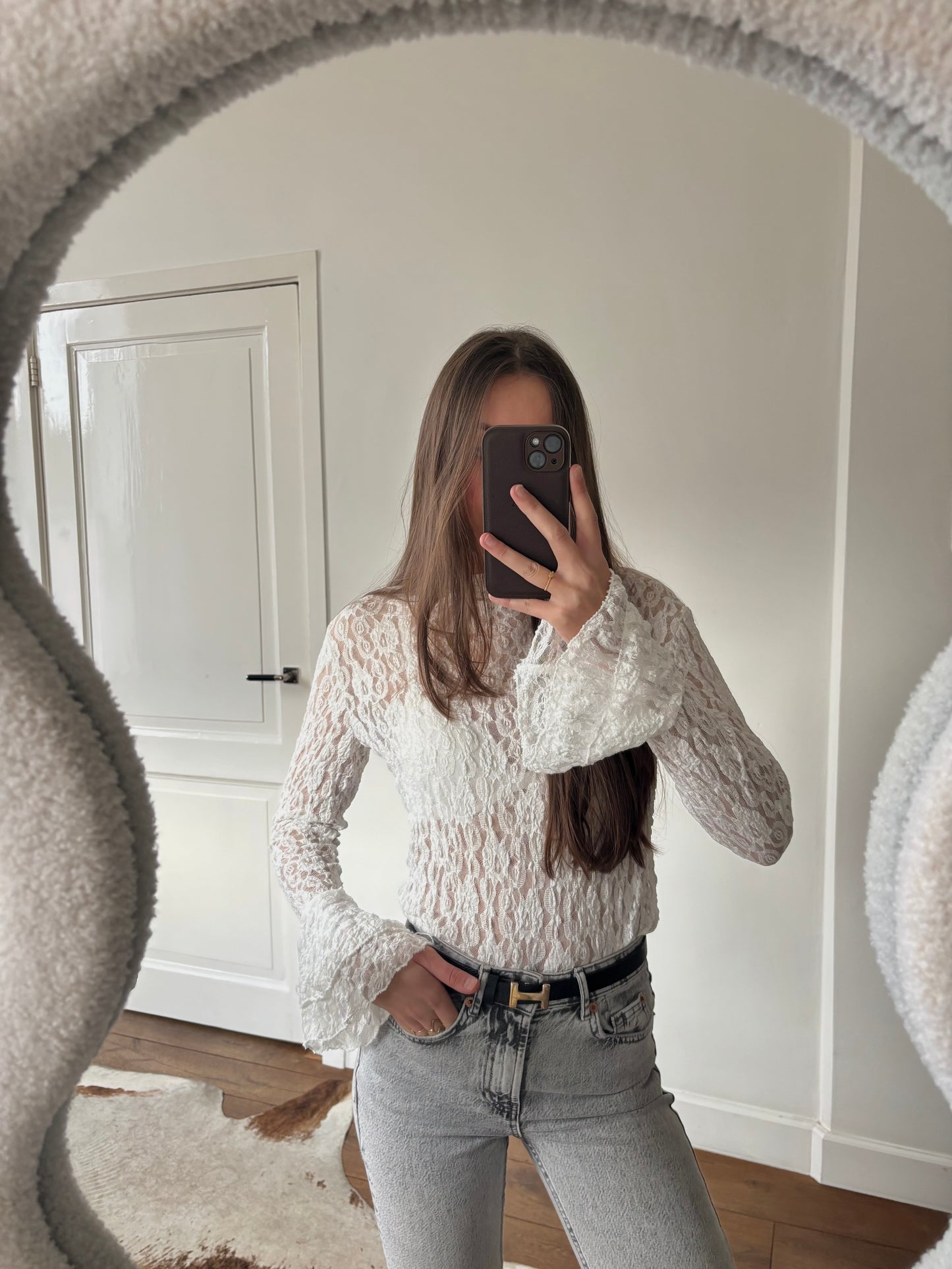 Ambika lace top - wit