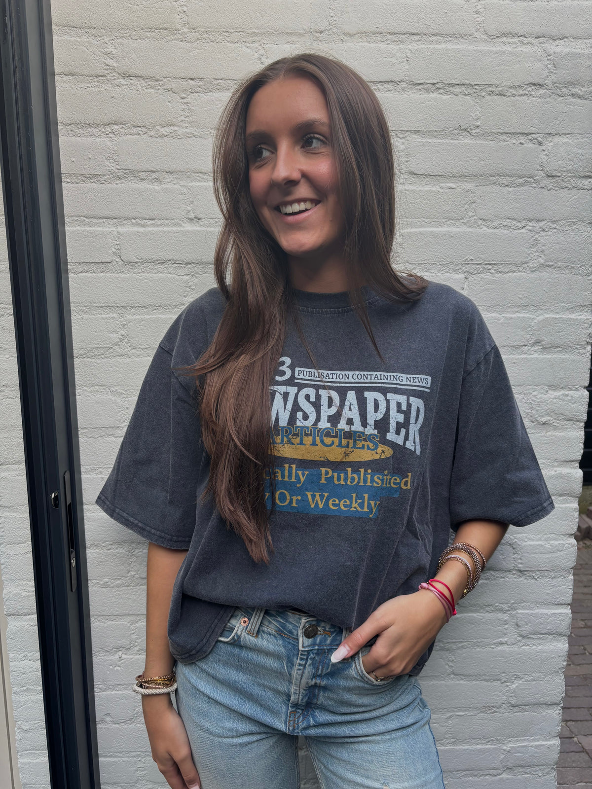 Vintage shirt - denim blauw