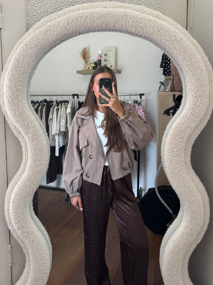 Flowy pants - donkerbruin