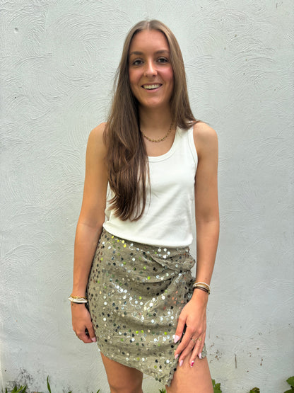 Festival skort - olijfgroen