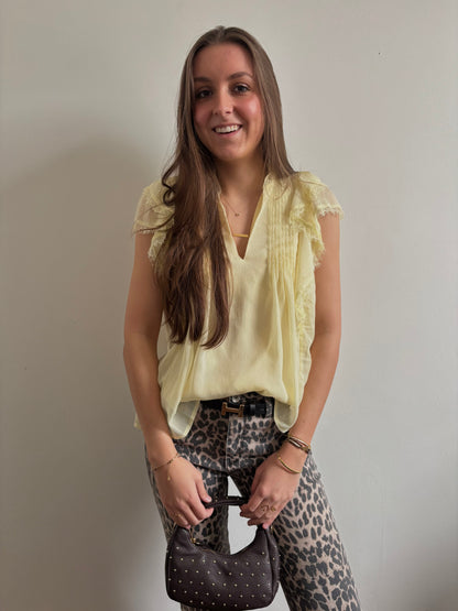 Santorini top - geel