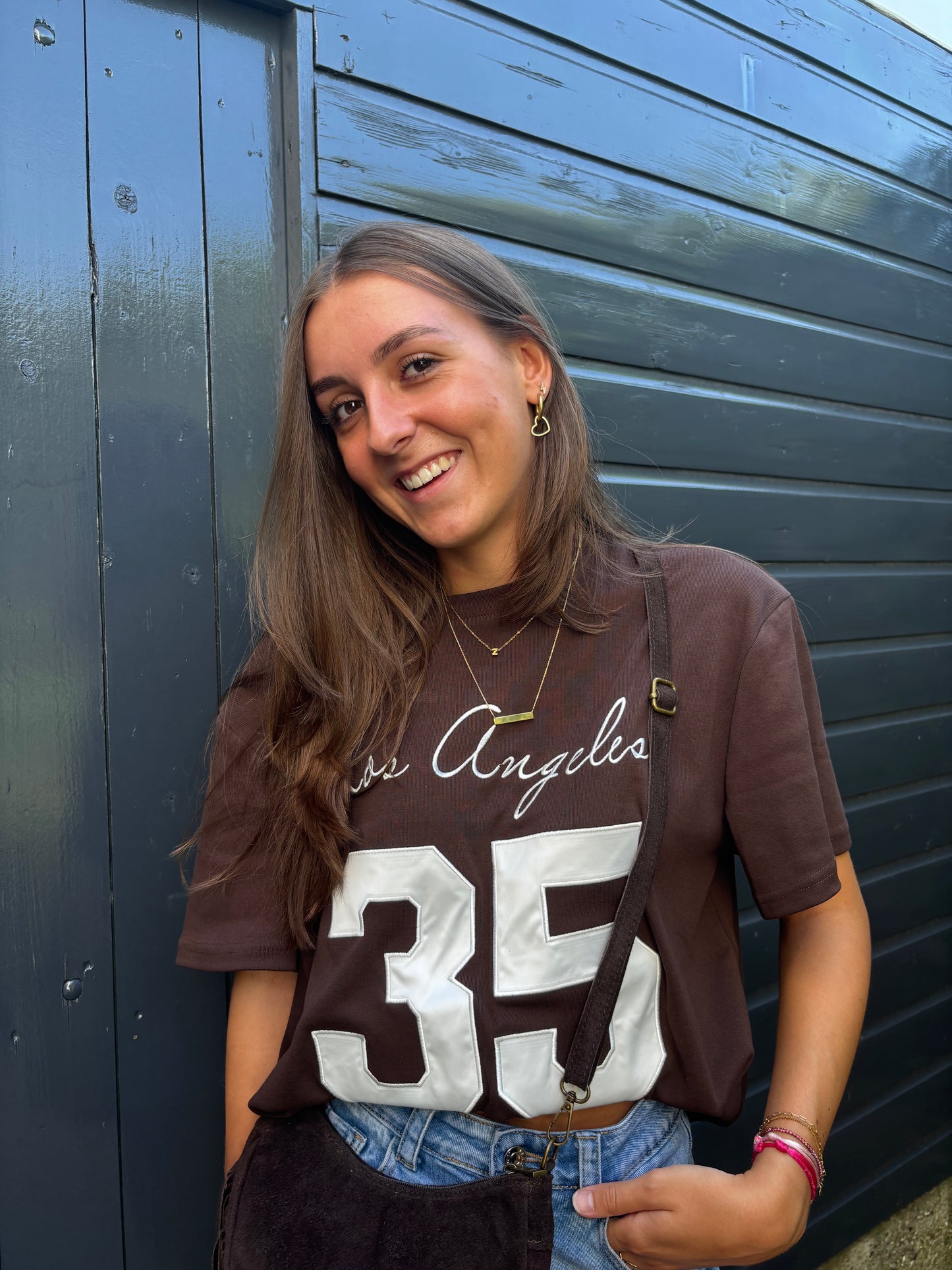 Ambika baseball tee - bruin - PRE ORDER
