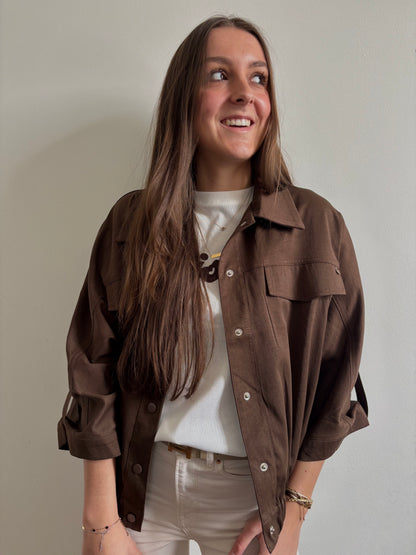 Ambika choco jacket - bruin