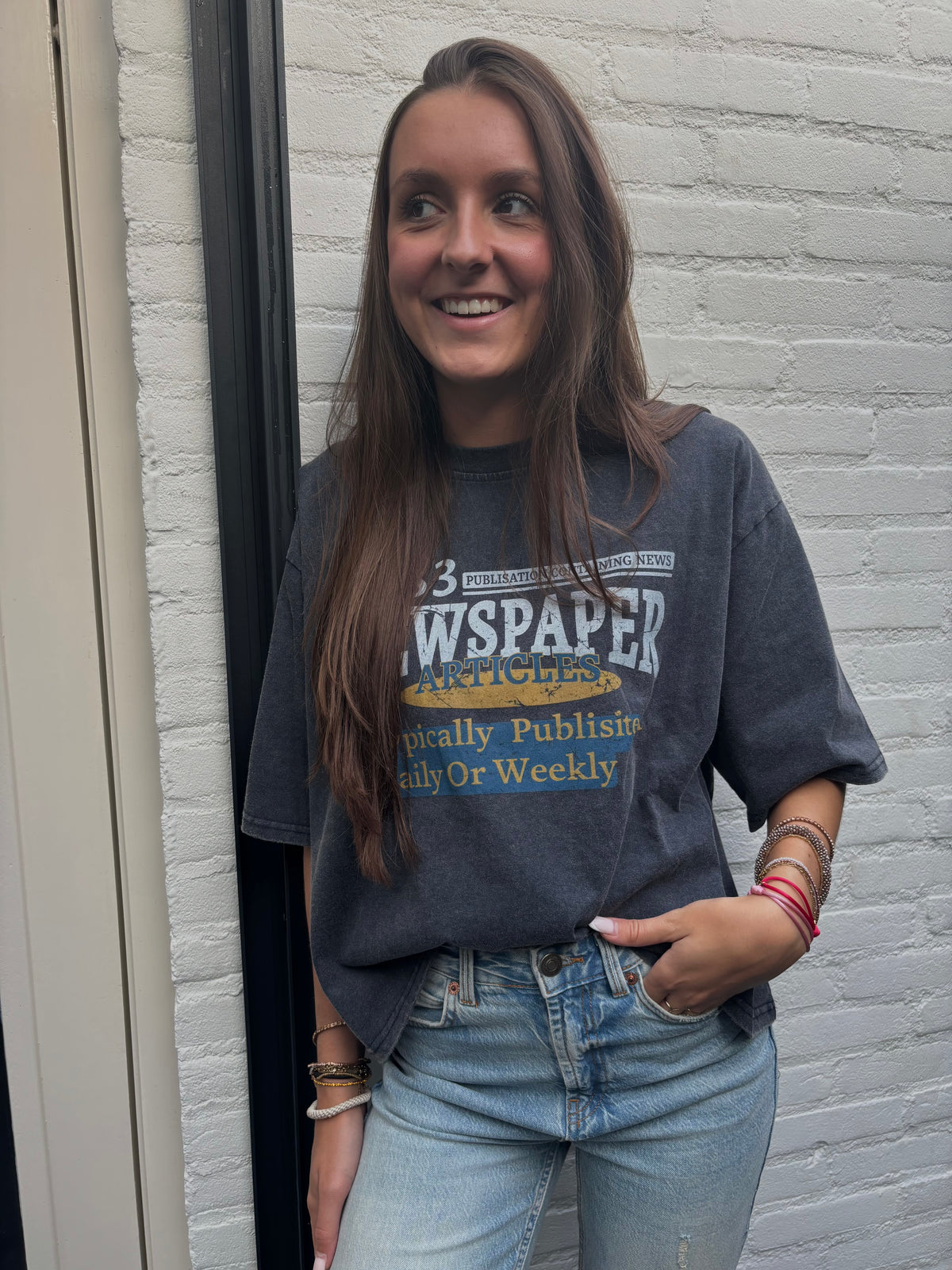 Vintage shirt - denim blauw