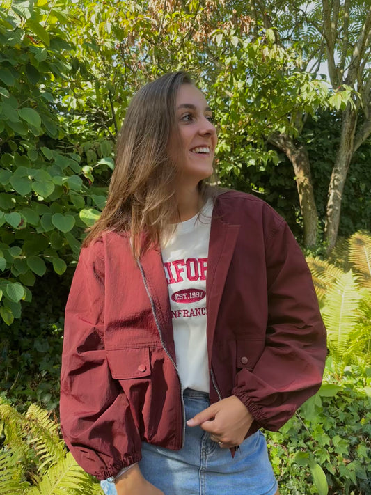 Ambika Bomberjack - burgundy