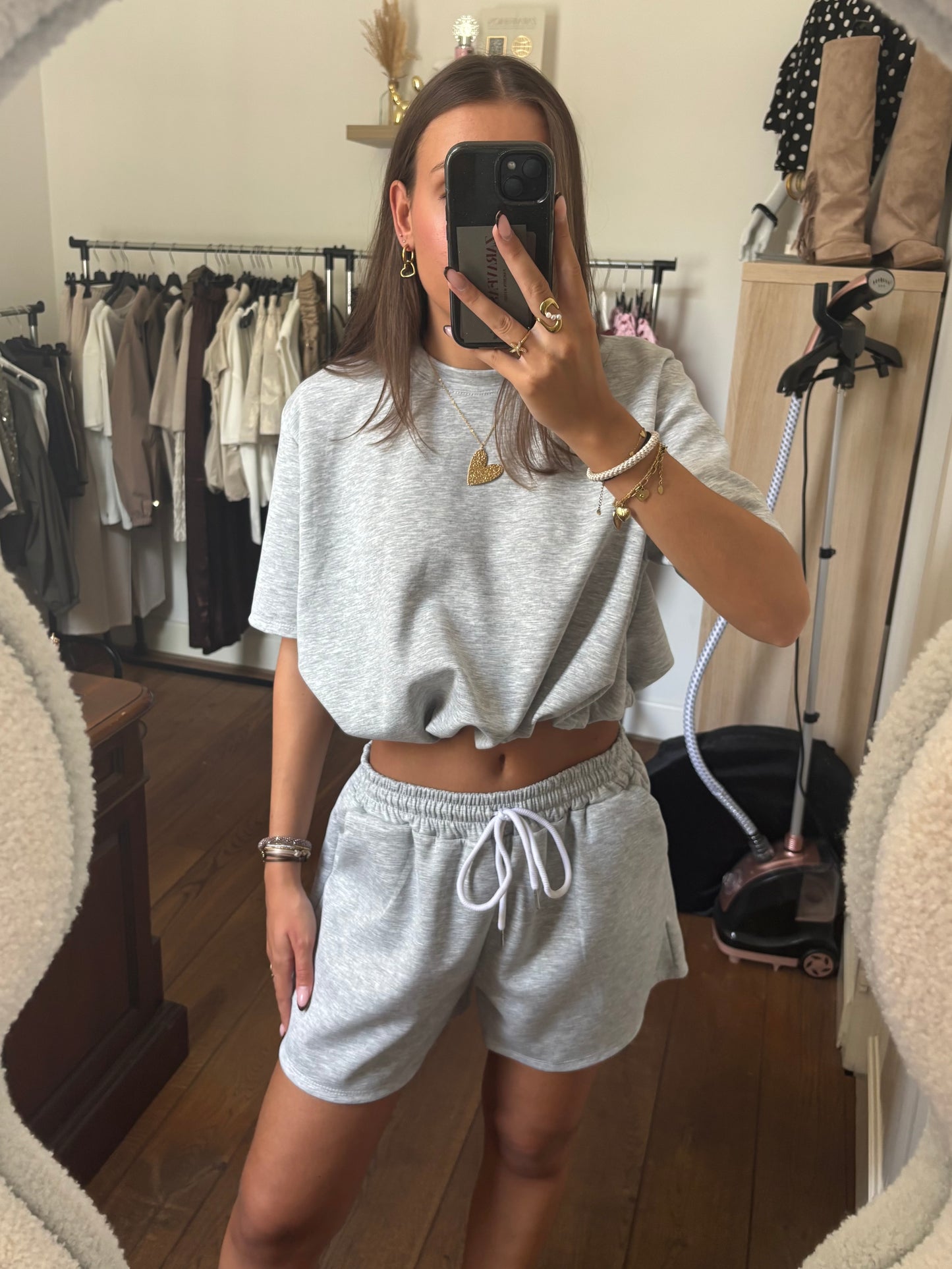 Two piece set - grijs