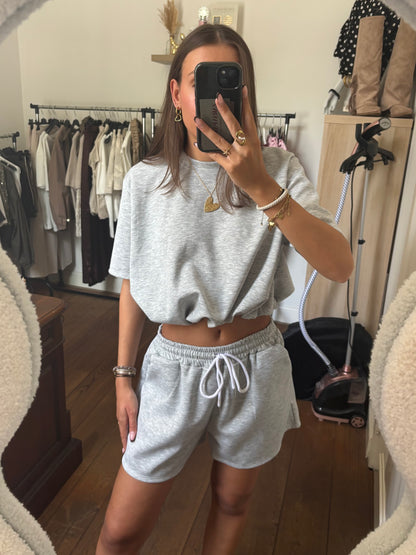 Two piece set - grijs