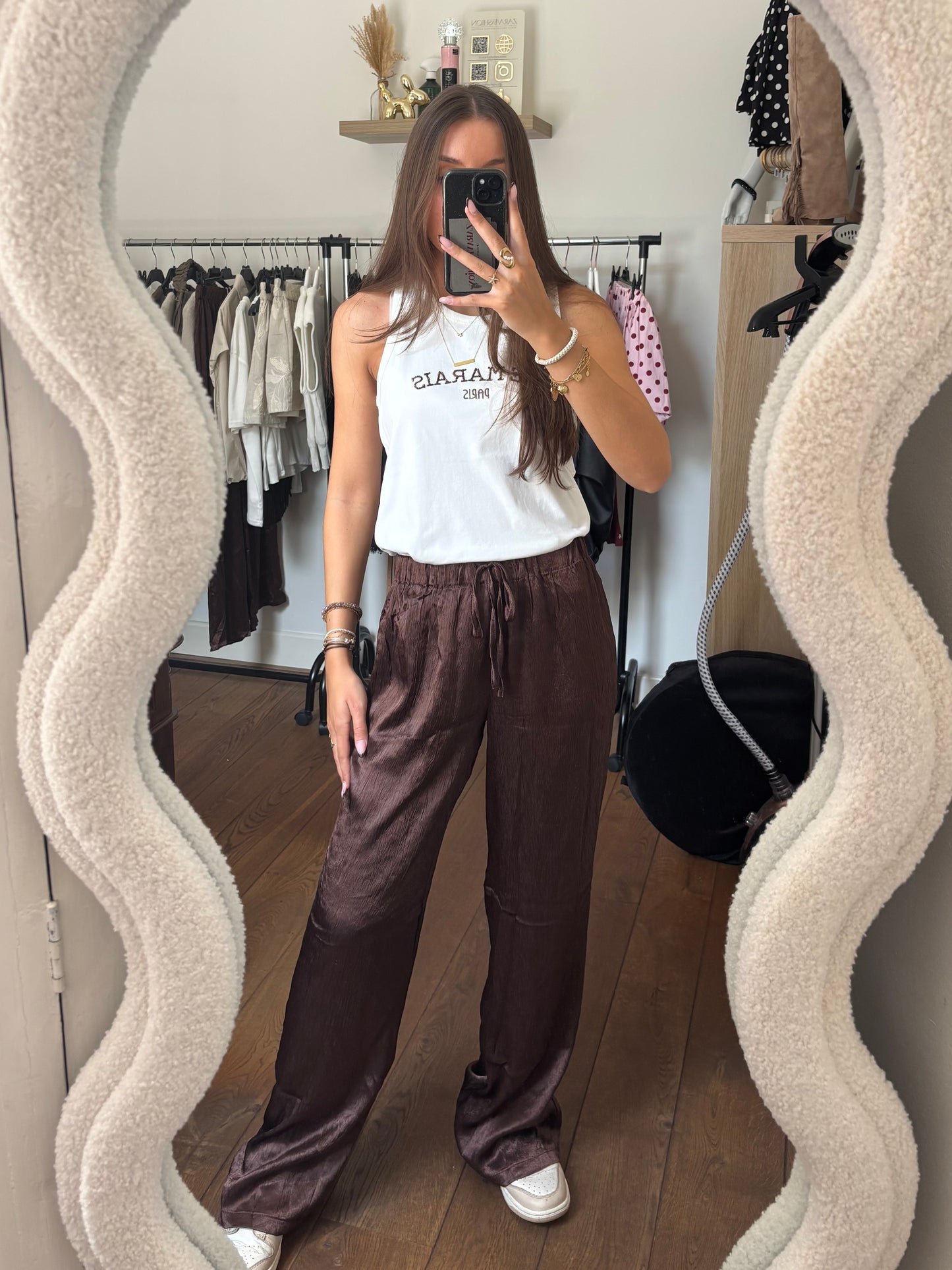 Flowy pants - donkerbruin