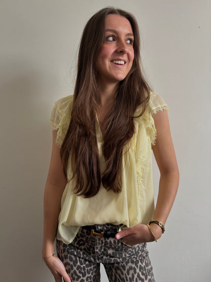 Santorini top - geel