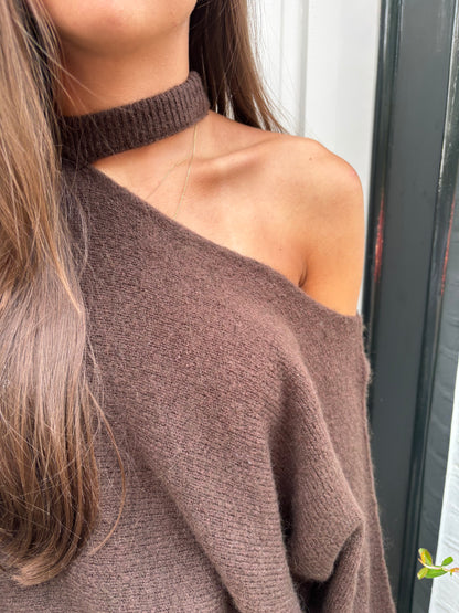 Trui halter - bruin