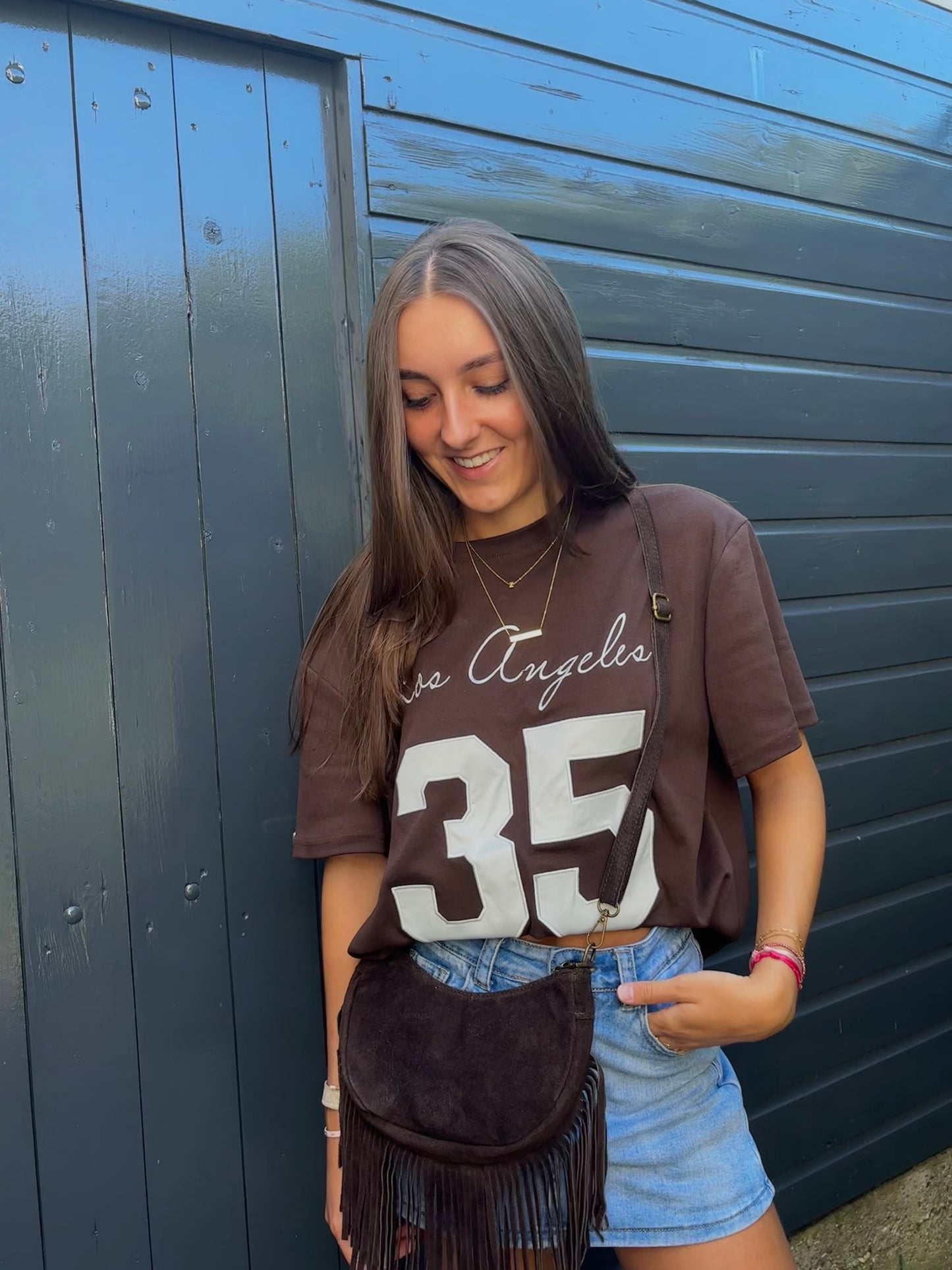 Ambika baseball tee - bruin - PRE ORDER