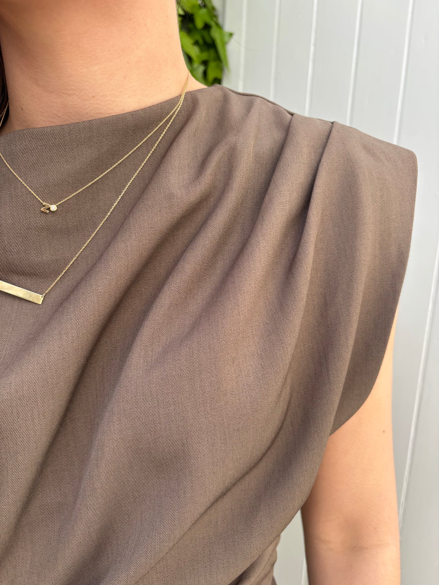 Ambika strik top - taupe