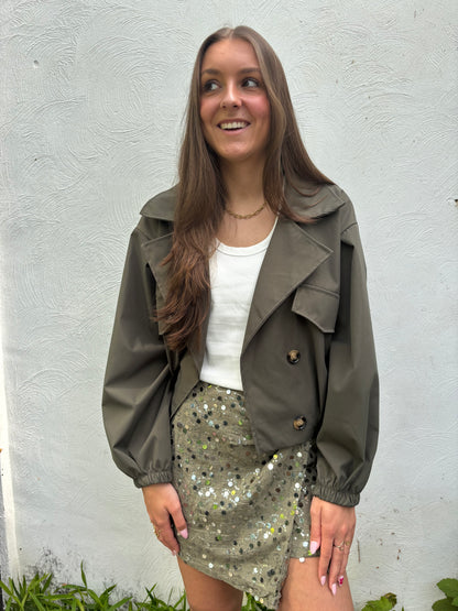 Trenchcoat - olijfgroen