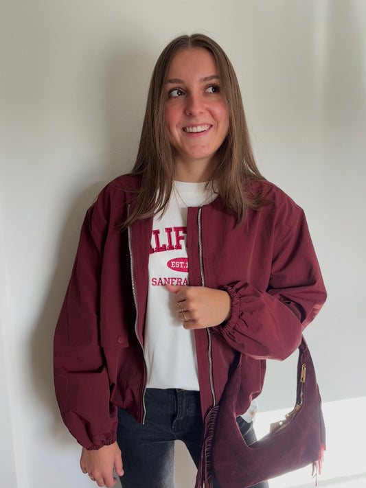 Ambika Bomberjack - burgundy