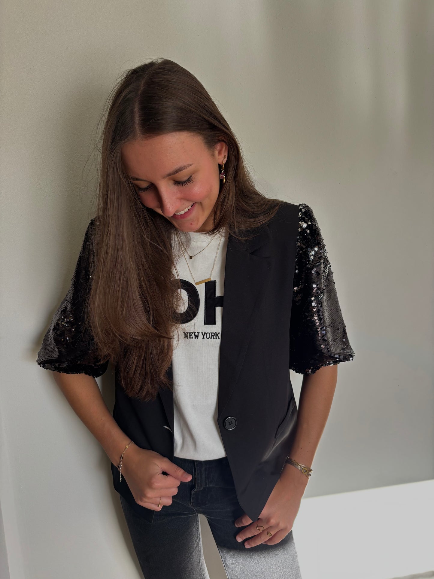 Ambika shirt soho - wit/zwart