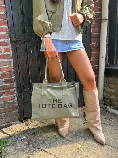 Tote Bag Shopper - olijfgroen