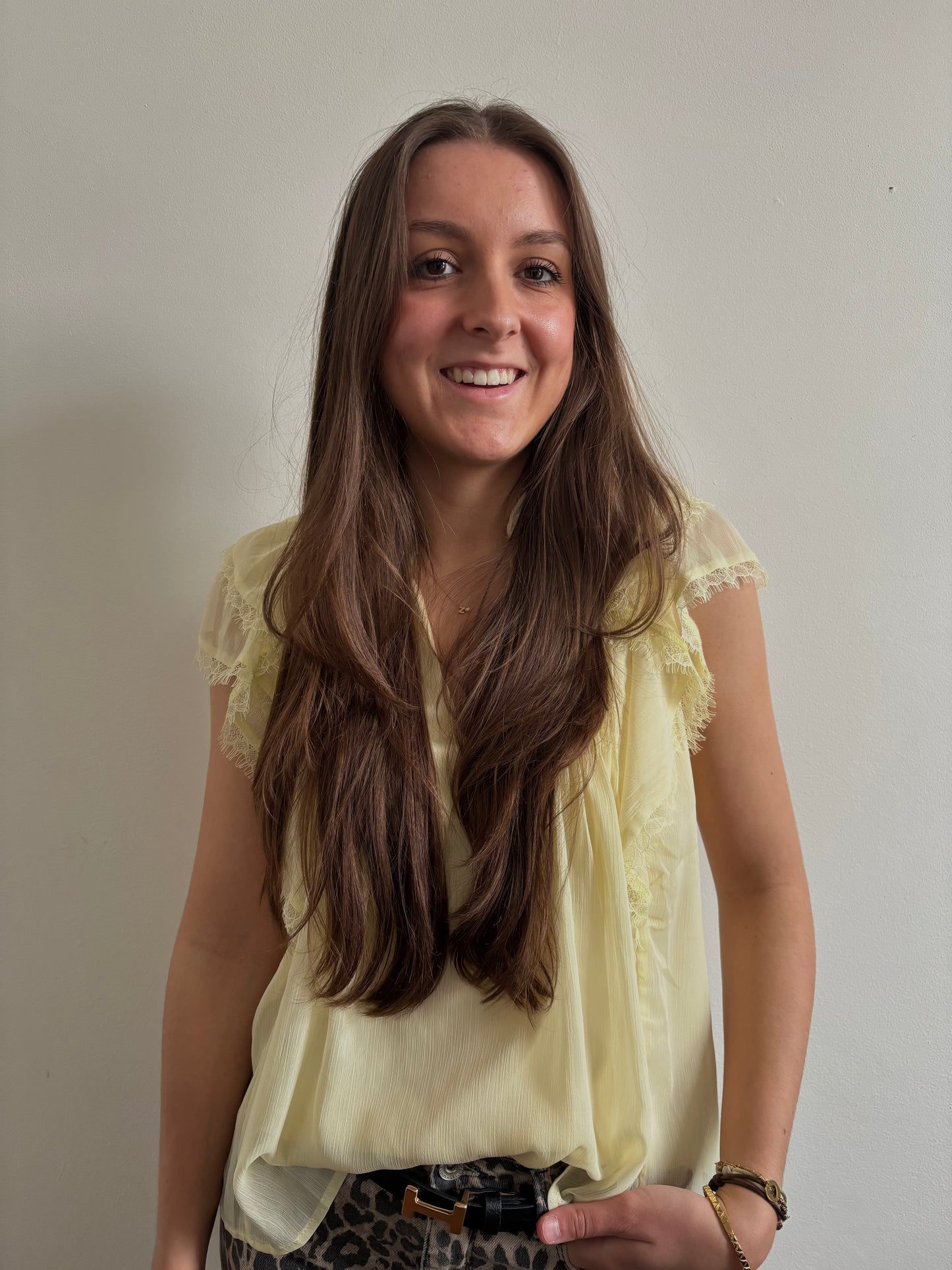 Santorini top - geel