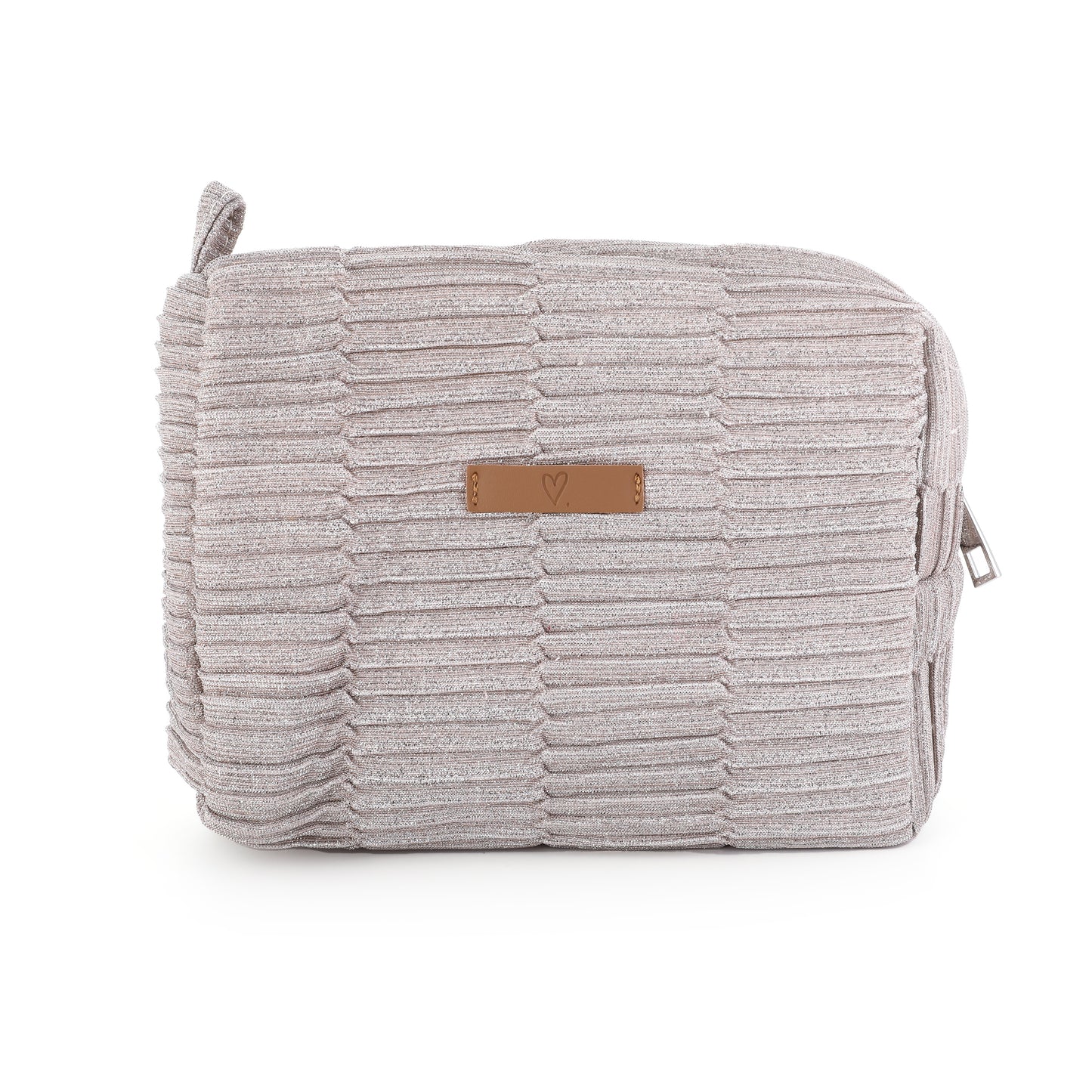 Make-up tas - zilver