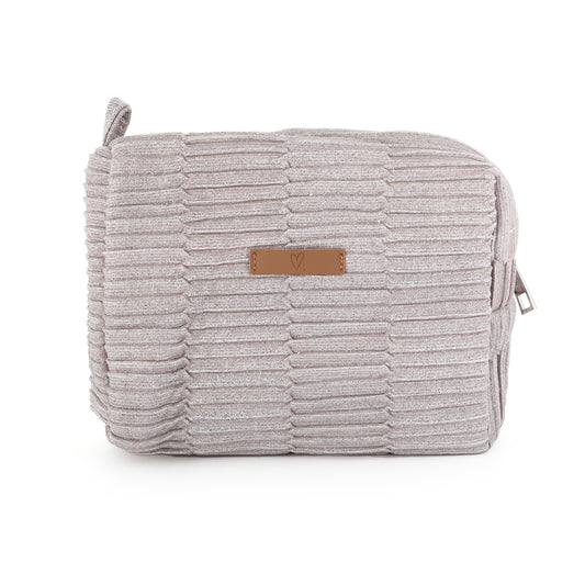 Make-up tas - zilver