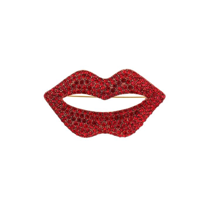 Broche lip - rood