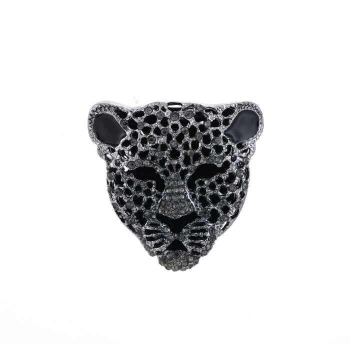 Broche panter - zwart