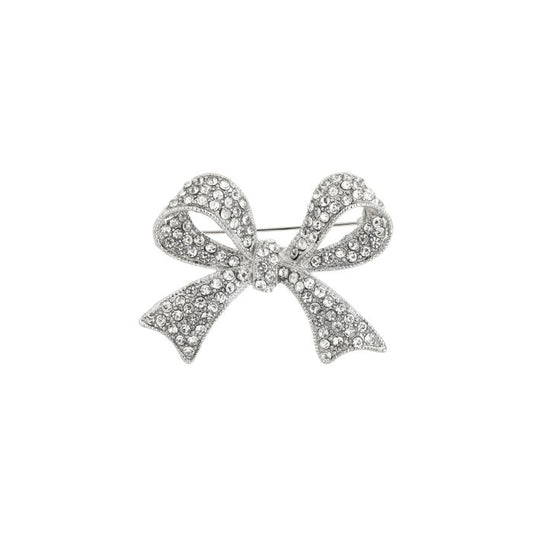 Broche strik - zilver