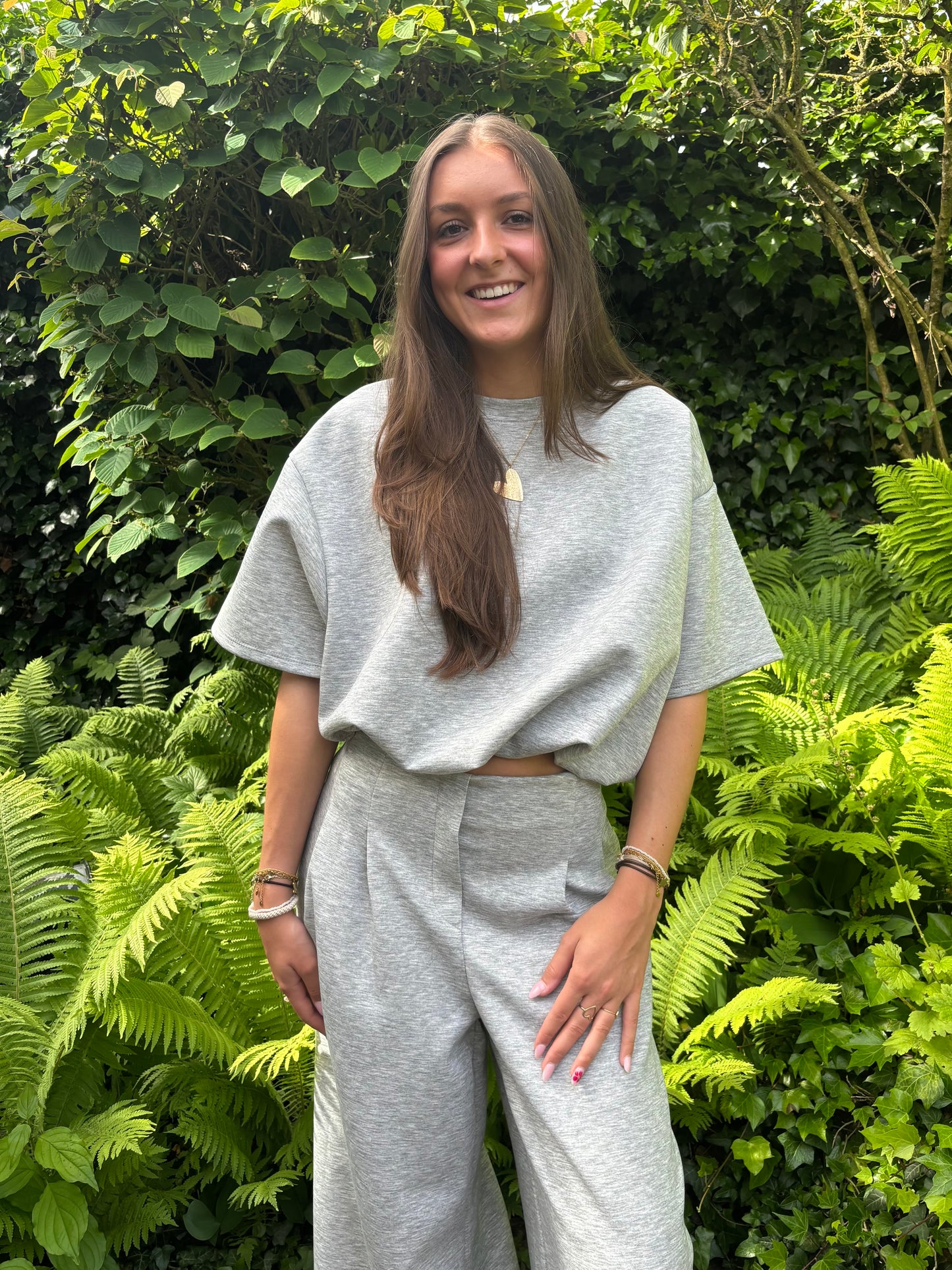 Comfy two piece set - grijs