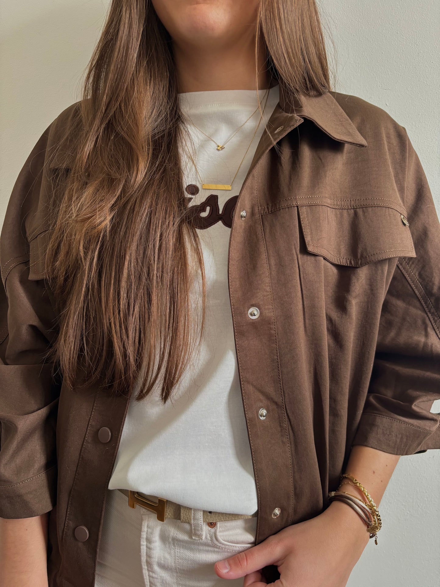 Ambika choco jacket - bruin
