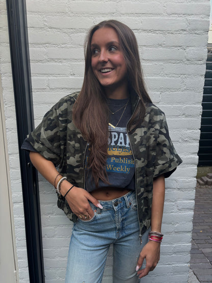 Vintage shirt - denim blauw