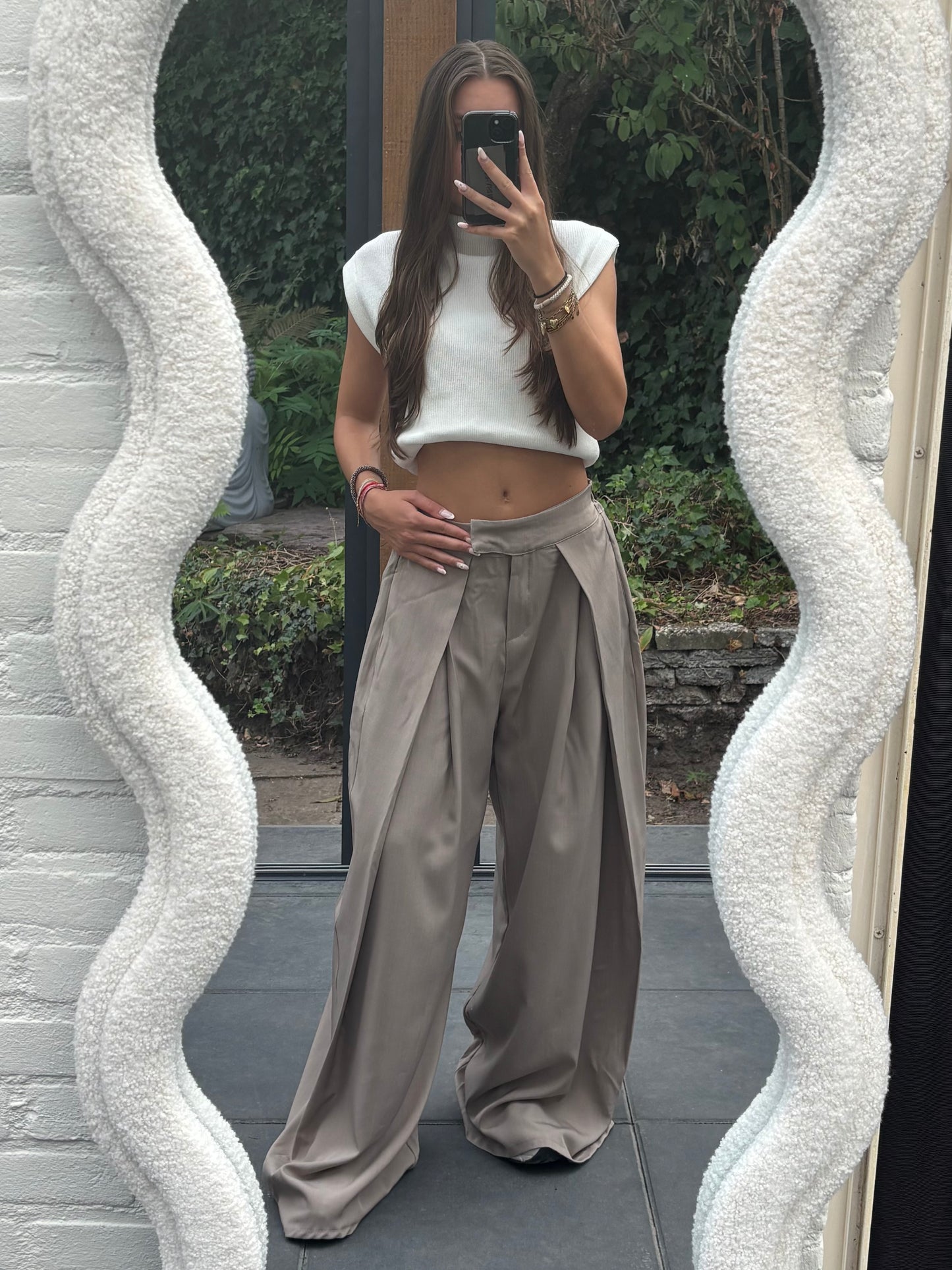 Wide leg pantalon Tall - taupe
