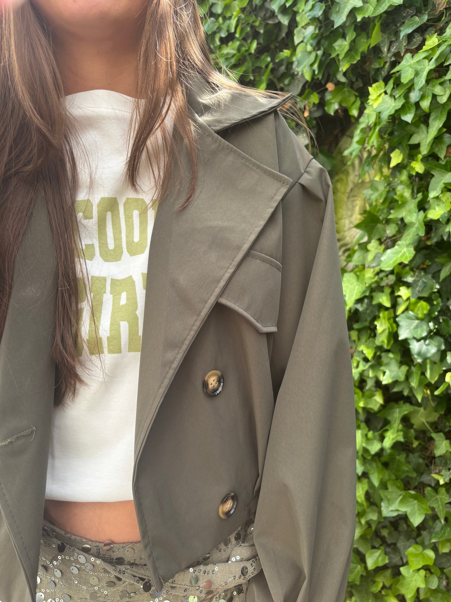Trenchcoat - olijfgroen