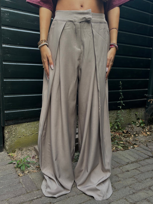 Wide leg pantalon Tall - taupe